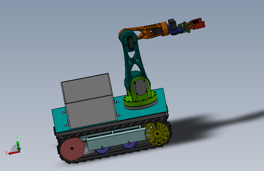 水果采摘机器人3D模型设计三维模型Solidworks图纸3D建模文件素材