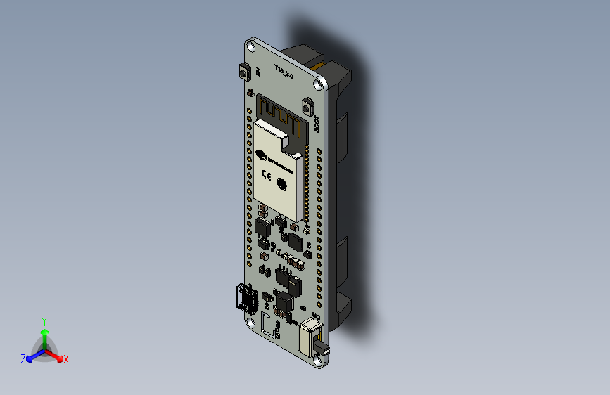 T18- T -Energy板 -  ESP32 Wroot和18650电池