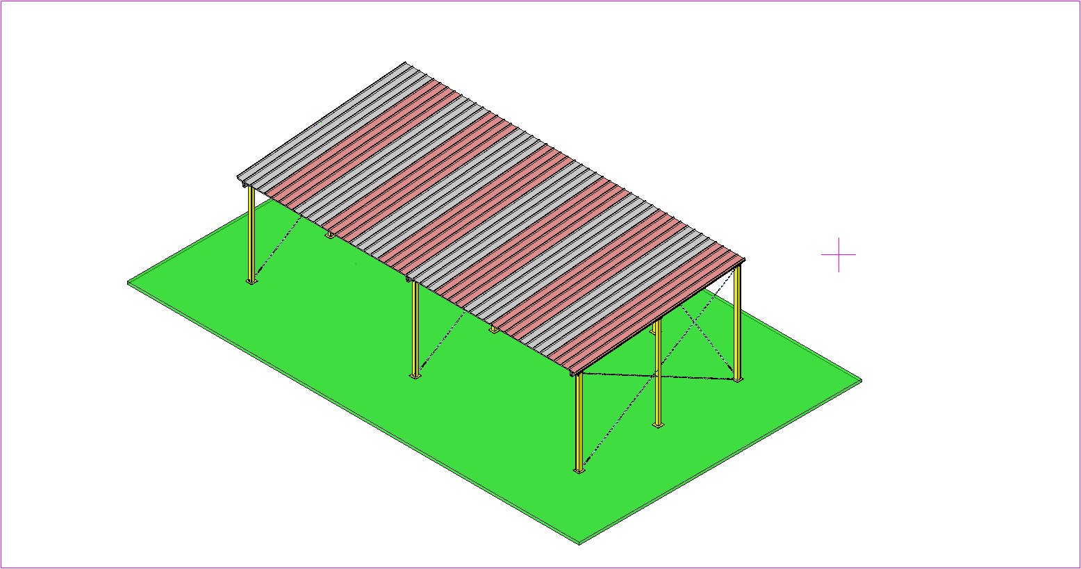 钢屋顶11.7 x 6 -H 3.5吨