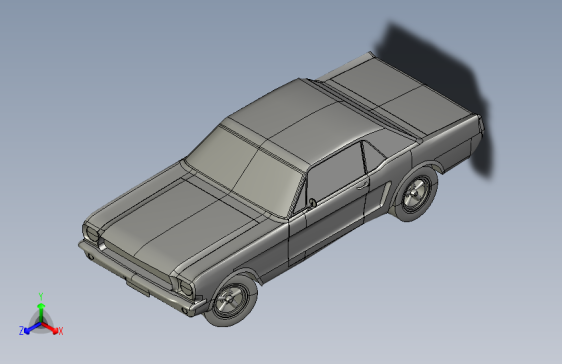 福特 野马 1965 SolidWorks stp