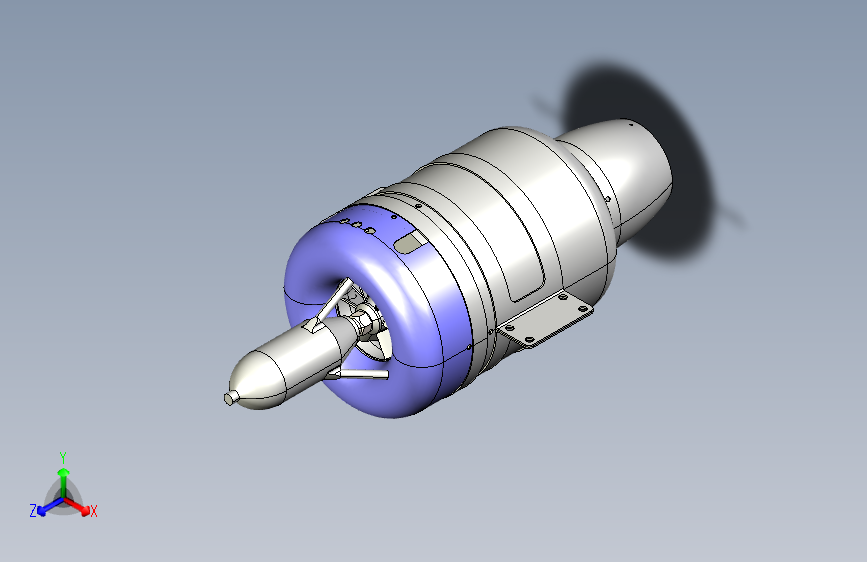 RC喷气发动机三维建模图纸 Solidworks设计 附STEP格式