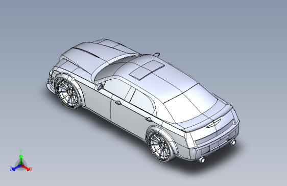 克莱斯勒 300c SolidWorks STP STL