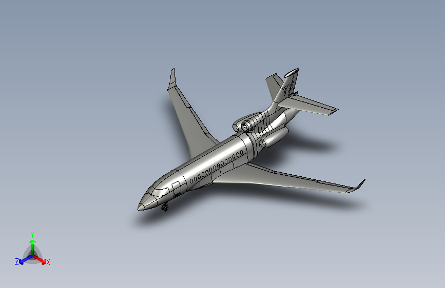 猎鹰 DS 7X SolidWorks  stp STP SW