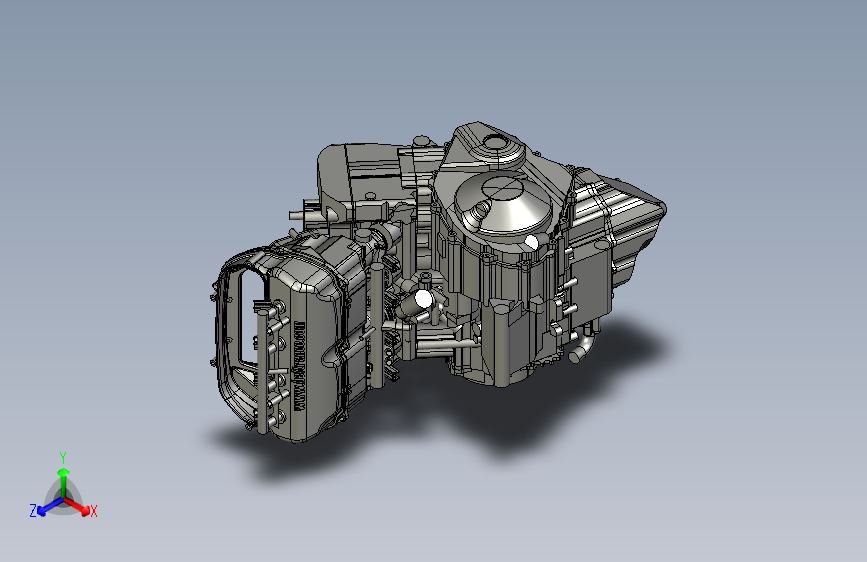摩托车发动机honda-cbr600rr-engine-SolidWorks2011-stp-igs格式