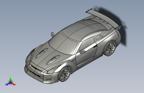 尼桑 GTR SolidWorks stp