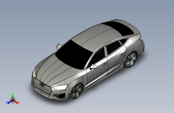 奥迪 S5 coupe SolidWorks stp