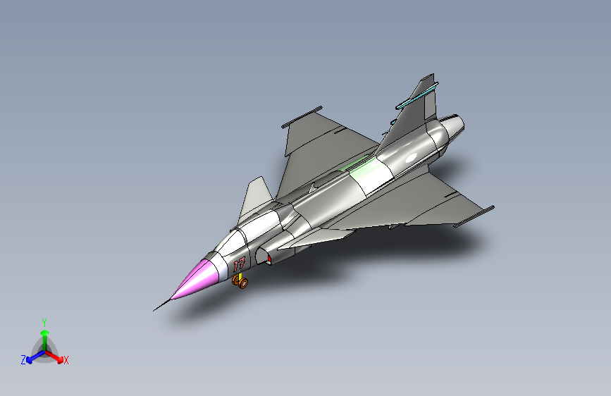 萨博 JAS-39 SolidWorks  stp STP SW