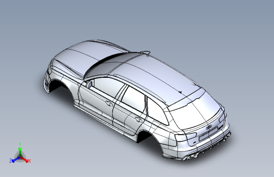 奥迪 RS6 SolidWorks stp igs