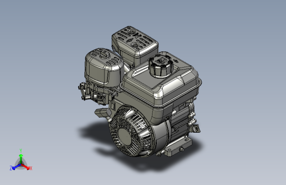 百力通 xr550 发动机 SolidWorks stp