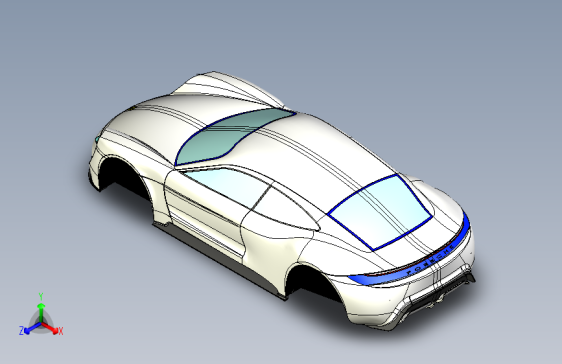 保时捷 mission e SolidWorks stp