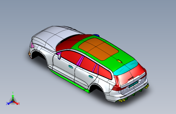 沃尔沃 v60 SolidWorks stp igs