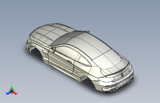 奔驰 c63 SolidWorks stp