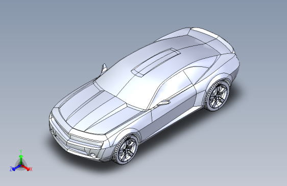 雪佛兰 科迈罗  ZL1 SolidWorks stp x_t