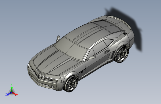 雪佛兰 科迈罗 camaro ss SolidWorks stp