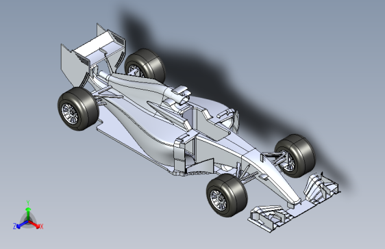 奔驰 w07 hybrid f1 SolidWorks igs