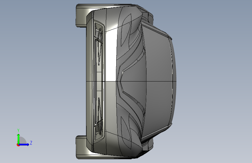 雪佛兰 克尔维特 c7 SolidWorks igs x_b 左侧视图