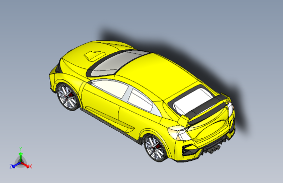 本田 思域 type R SolidWorks igs
