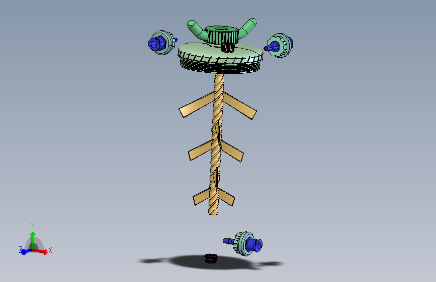 可3D打印的深空生物反应器 STEP格式