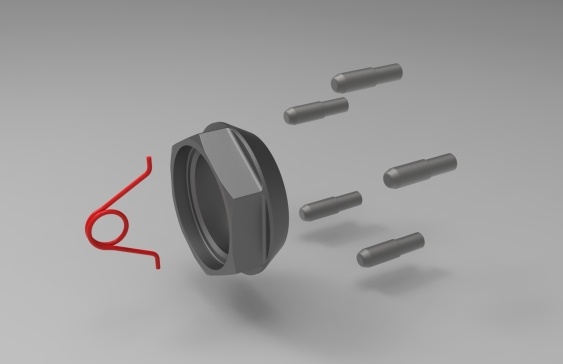 阿尔法·罗密欧（Alfa Romeo A Group A Center Lock Hub）第2部分 - 安全别针，螺母，驱动别针