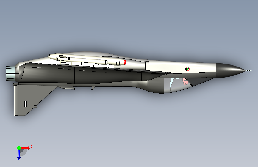G03726-LCA(轻型战斗机)战斗机 飞机 俯视图