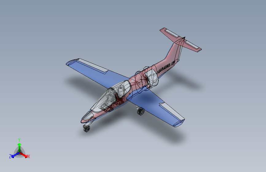 G03688-Fantrainer+600+中翼飞机战斗机 飞机