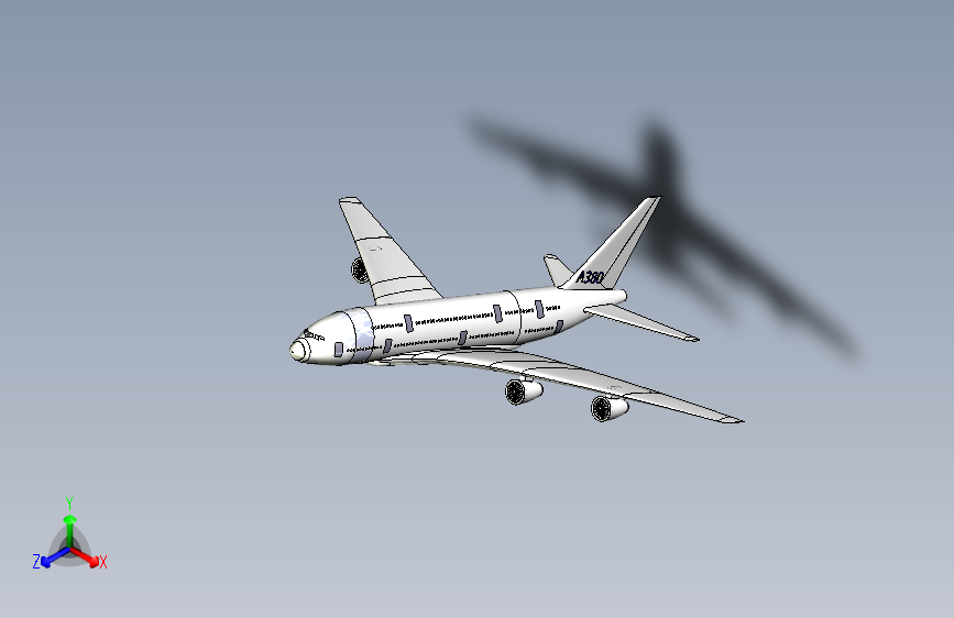 G03557-A380+Solidworks+飞机战斗机 飞机