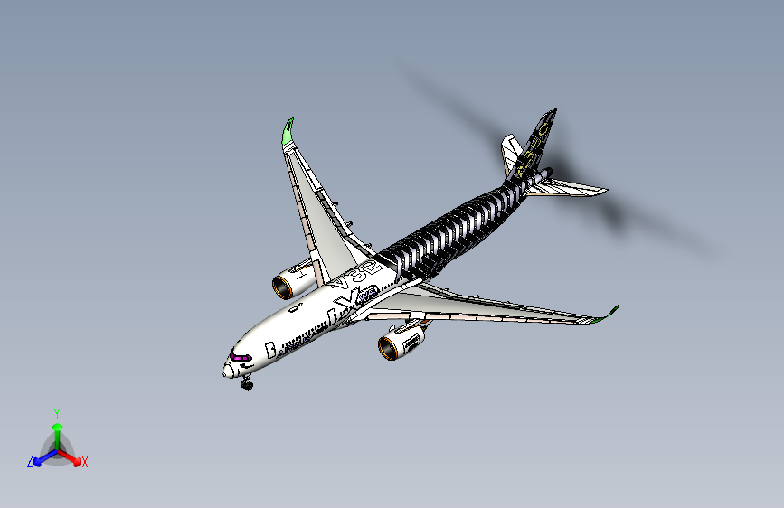 G04242-仅限空客+A350+12-战斗机-飞机