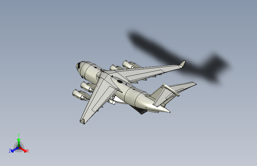G04215-环球霸王C-17+Globemaster+III大型军用运输机-战斗机-飞机