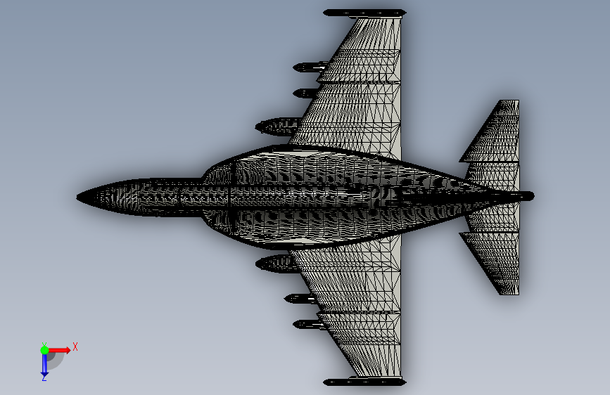 G04566-雅科夫列夫+Yak-130++94-战斗机-飞机 俯视图