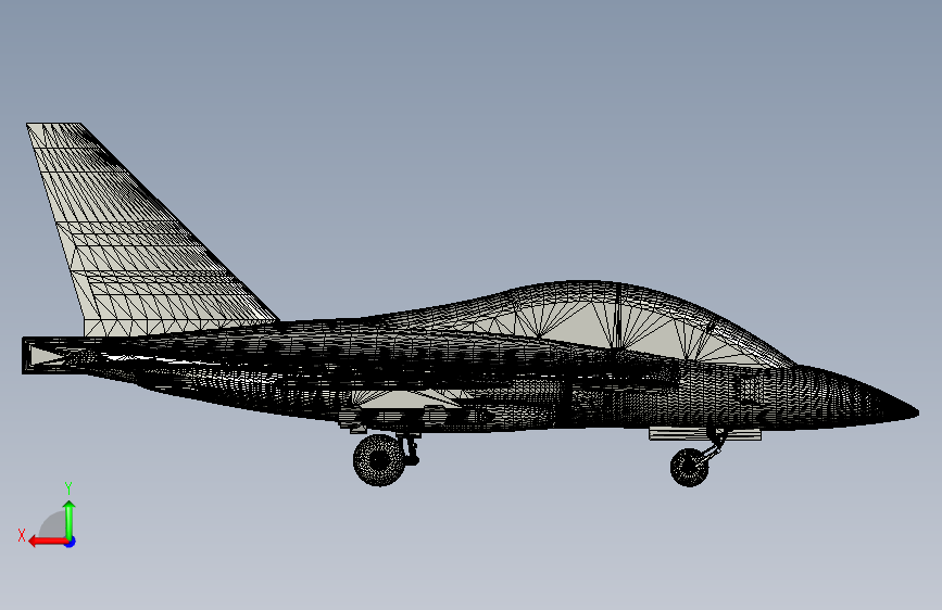 G04566-雅科夫列夫+Yak-130++94-战斗机-飞机 背面视图