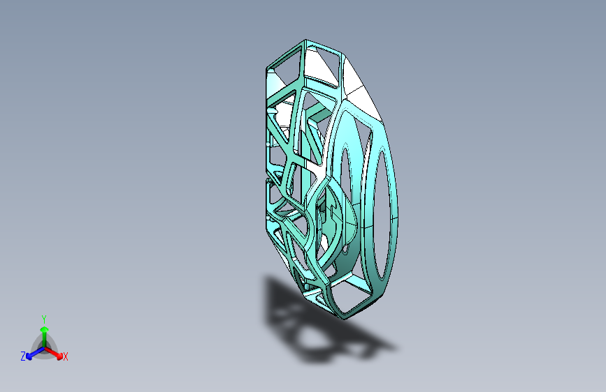 倒角的立方角投影派生的3D抽象形状