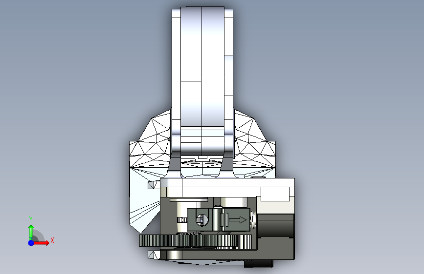 挤出机E3D-v6的零件冷却 正面视图