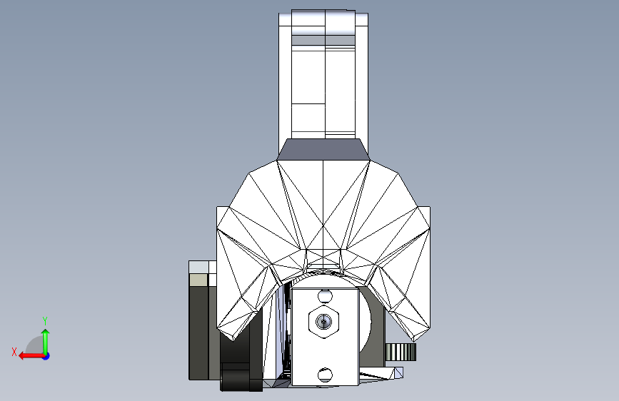 挤出机E3D-v6的零件冷却 背面视图