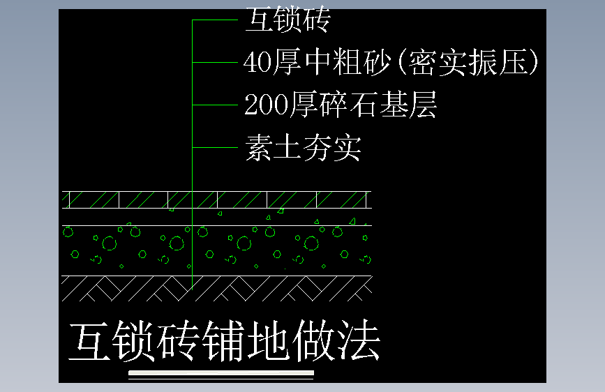 6-互锁砖铺地做法