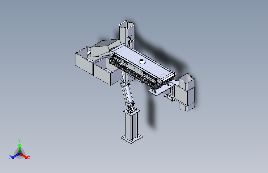 可调角度的输送机