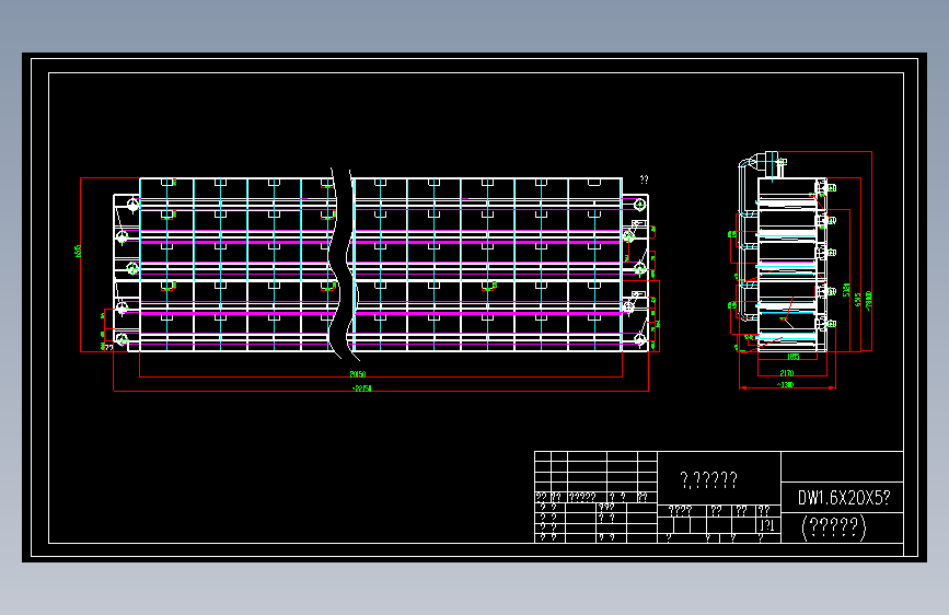 DW1.6X20X5层型带式干燥机