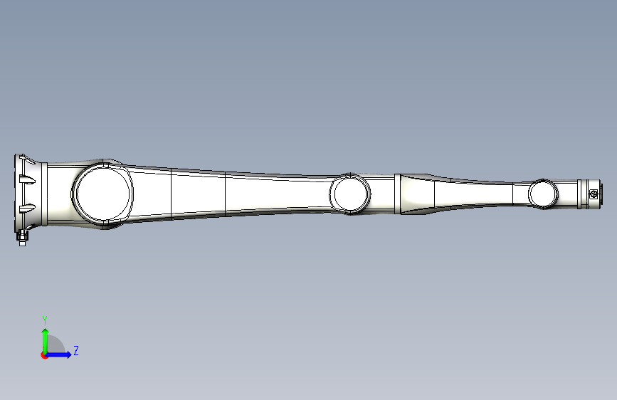 HansRobot_E15 15kg 1300_总线末端-STEP 左侧视图