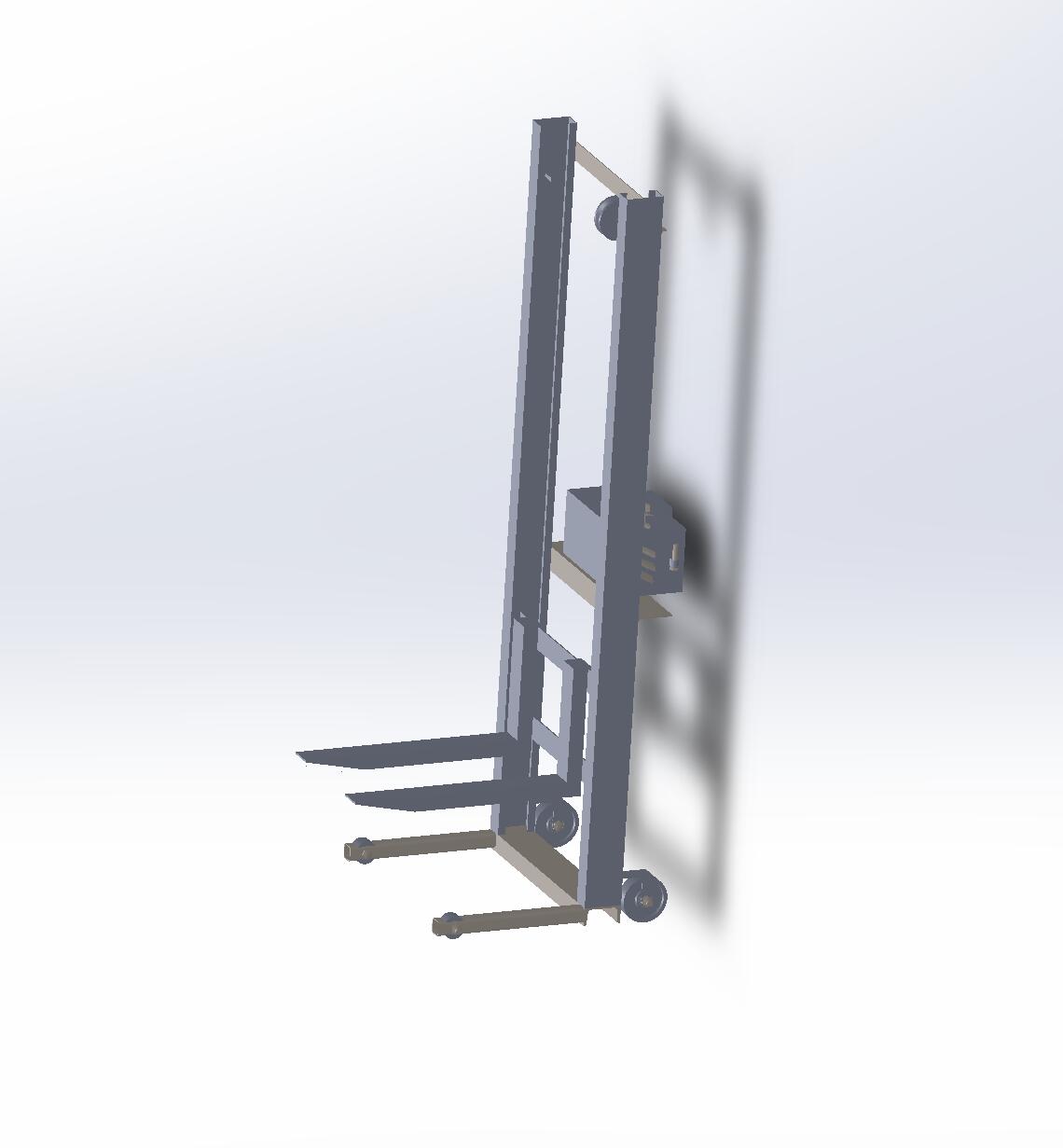 手动叉车的设计【含三维SW+20张CAD图+文档】