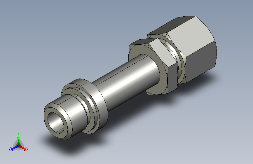 GB_T3735-2008带A型柱端的卡套式端直通长管接头L10