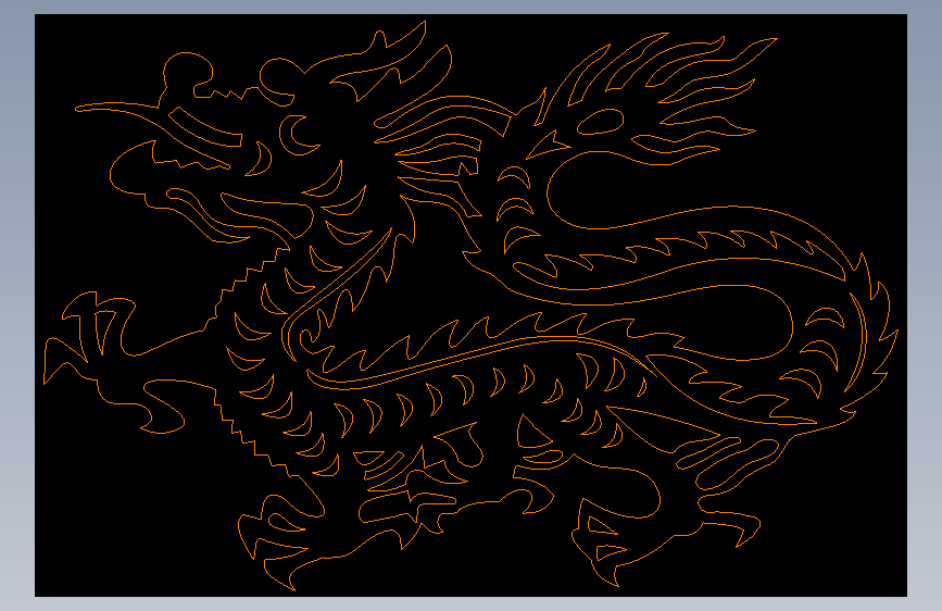 龙雕刻图案--63405-5