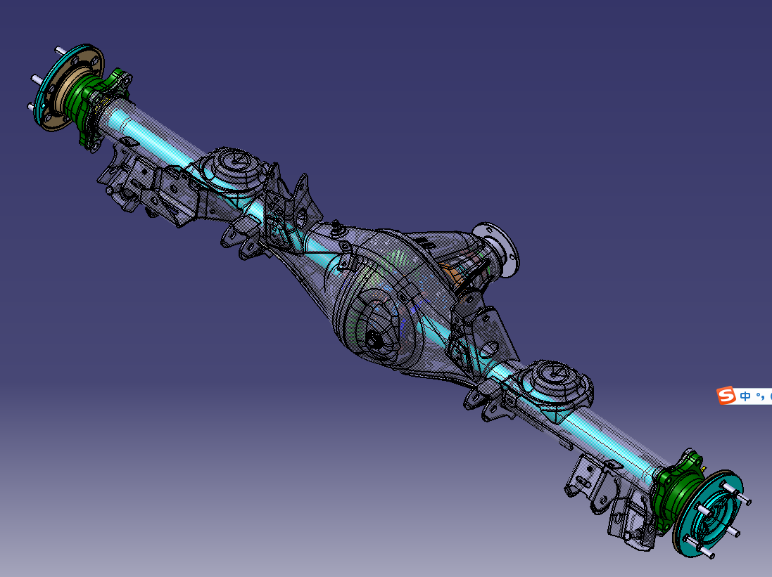 某SUV后驱动桥总成设计(含三维catia+CAD图纸+说明文档)