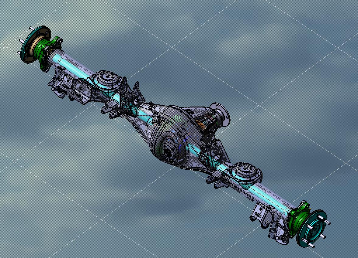 某SUV后驱动桥总成设计(含三维catia+CAD图纸+说明文档)
