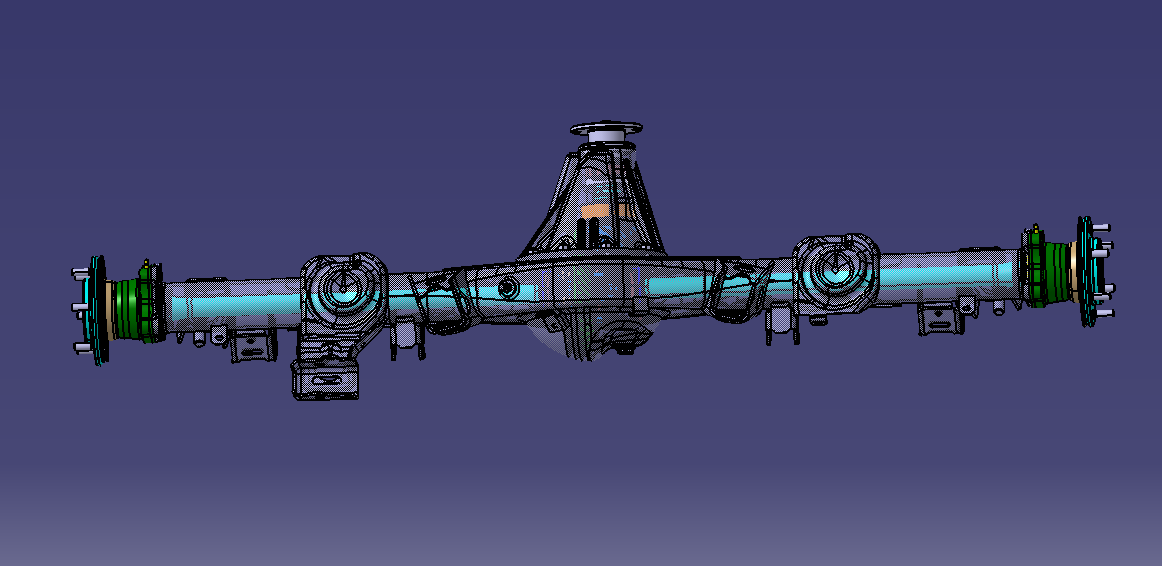 某SUV后驱动桥总成设计(含三维catia+CAD图纸+说明文档)