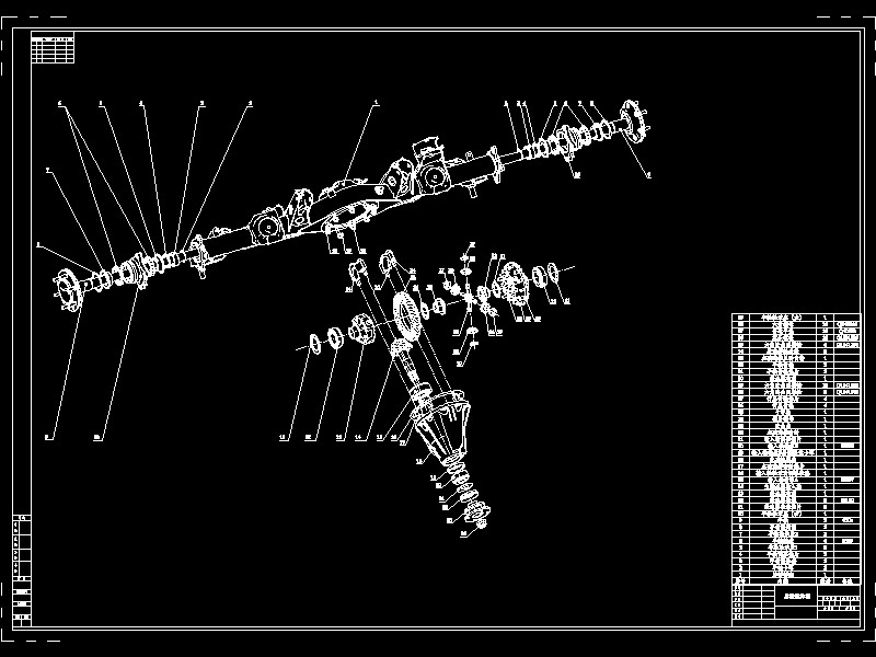 某SUV后驱动桥总成设计(含三维catia+CAD图纸+说明文档)