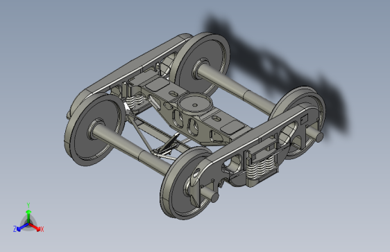 K6转向架(货车转向架)3D模型 CREO STP