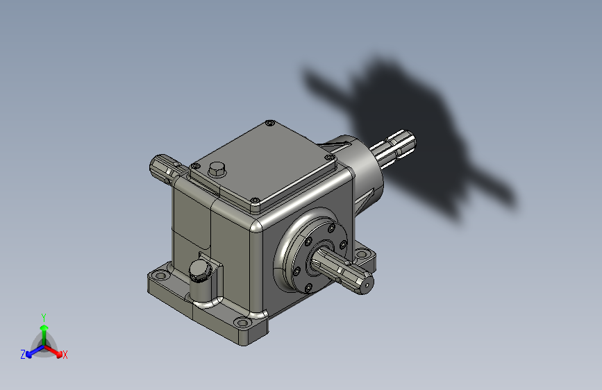 螺旋锥齿轮箱(格里森)三维建模图纸 solidworks设计 附STEP格式