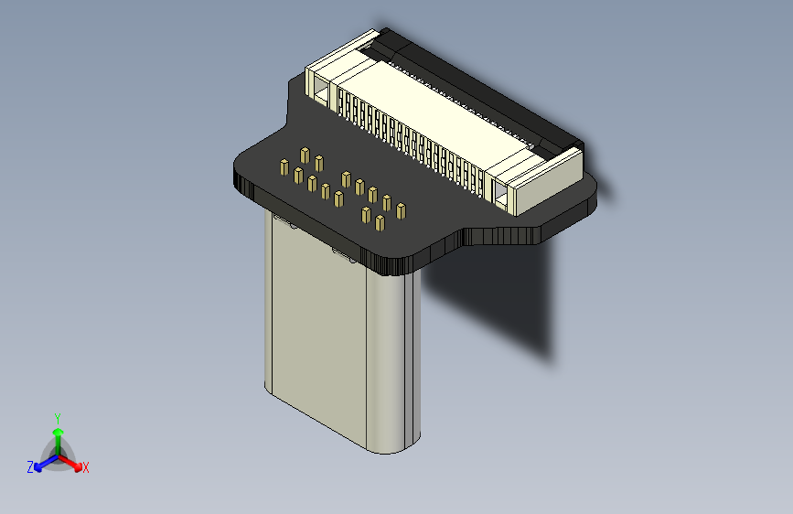 CYFPVUSB Type-C USB-C USB2.0男性向上向下倾斜90度