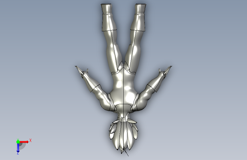 VEGETA-3D-龙珠-塞尔吉奥 俯视图