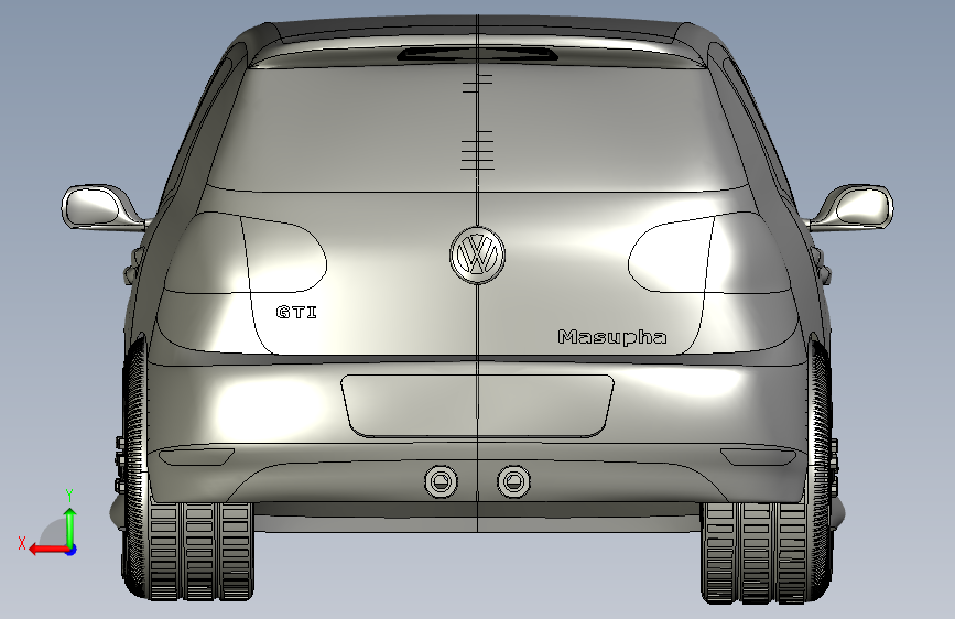 第六代高尔夫GTI 背面视图