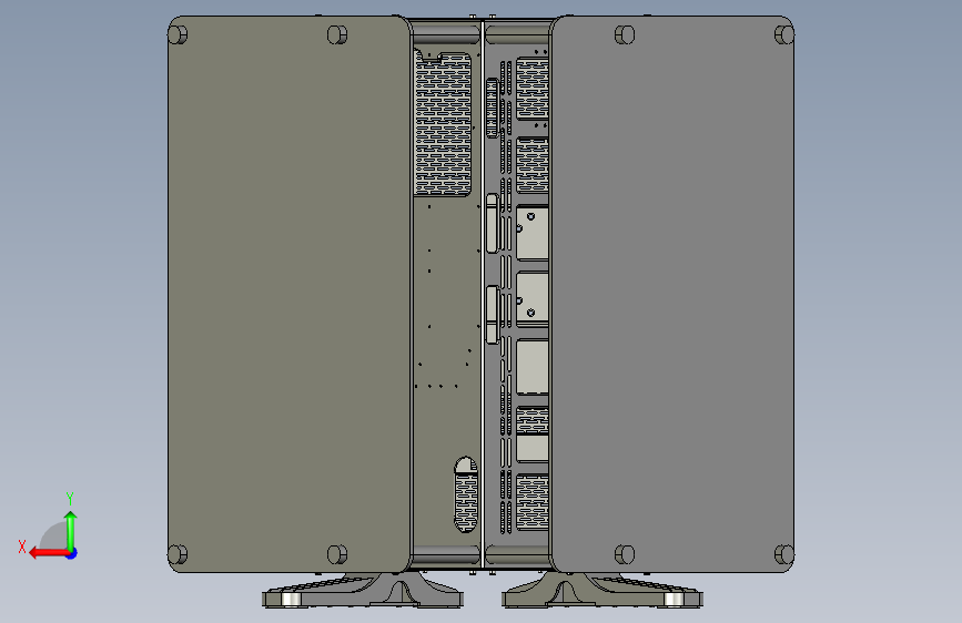 曜越 Core P90 TG ATX机箱是一款中型机箱 背面视图